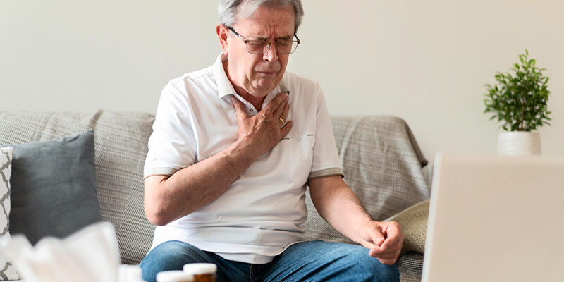 COPD Meneer heeft last van COPD